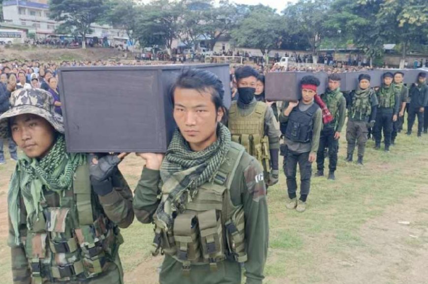 Kuki-Zo community in Manipur marks 5 months of unrest with coffin rally, vigil, and strike