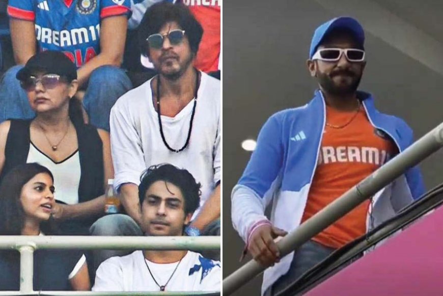 Ranveer Singh and Shah Rukh Khan Lead Cheers for Team India Despite Loss