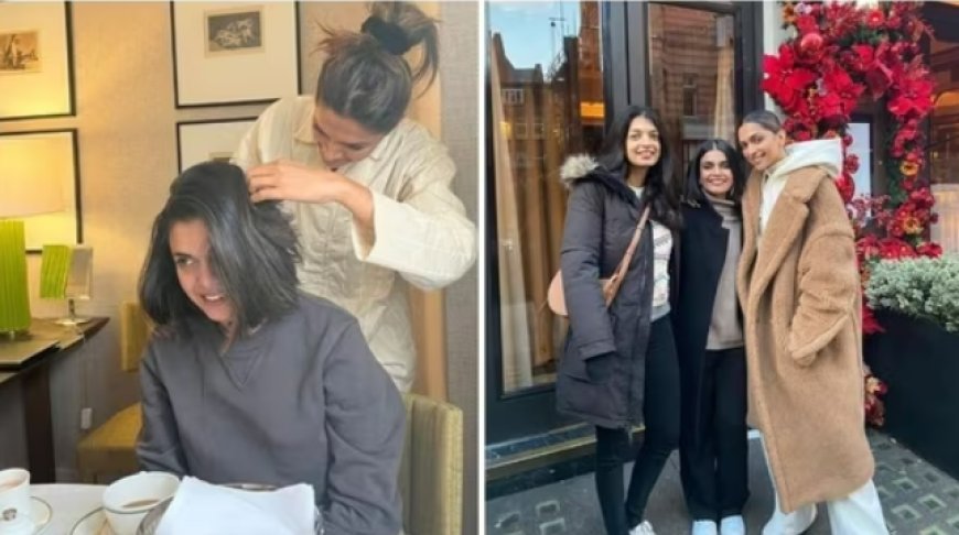 Deepika Turns Hairstylist for Best Friend During London Trip