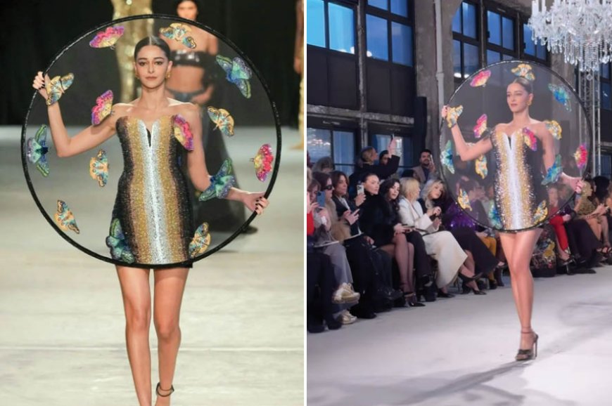 Ananya Panday Makes Stunning Debut at Paris Couture Week in Rahul Mishra's Superheroes Collection