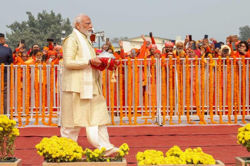 Modi Hails "Unforgettable" Ayodhya Ceremony, Calls for Building a "Divine" India for Next Millennium