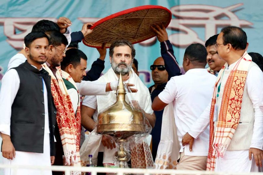 Rahul Gandhi Concludes "Bharat Jodo Nyay Yatra" in Assam, Sets Course for West Bengal