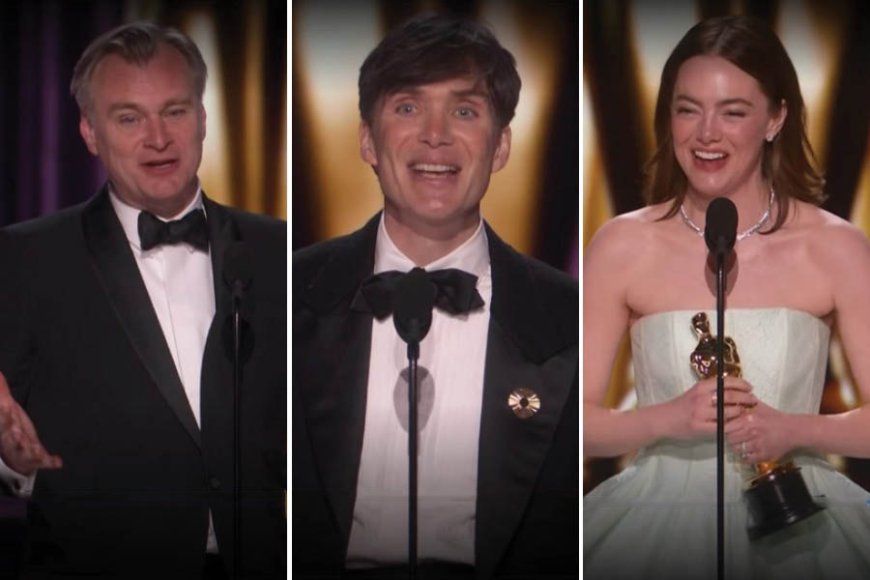 Christopher Nolan, Cillian Murphy, and Emma Stone Triumph at the 96th Academy Awards