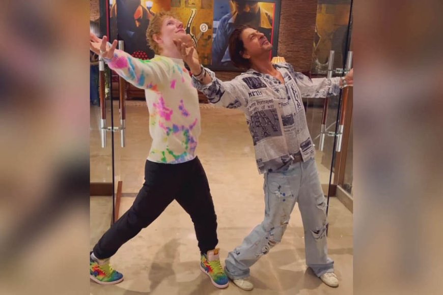 Ed Sheeran Recreates Shah Rukh Khan's Iconic Pose in Mumbai Meet-Up