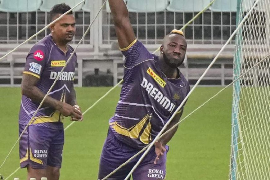 Andre Russell and Sunil Narine Shine in Kolkata Knight Riders' Practice Session