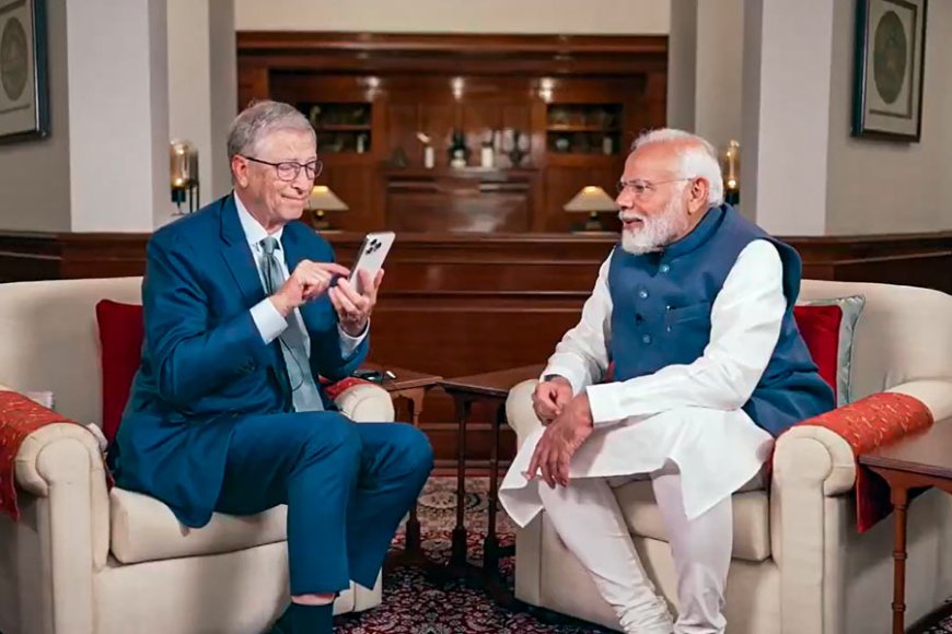 PM Modi Proposes "Green GDP" Concept in Climate Action Discussion with Bill Gates